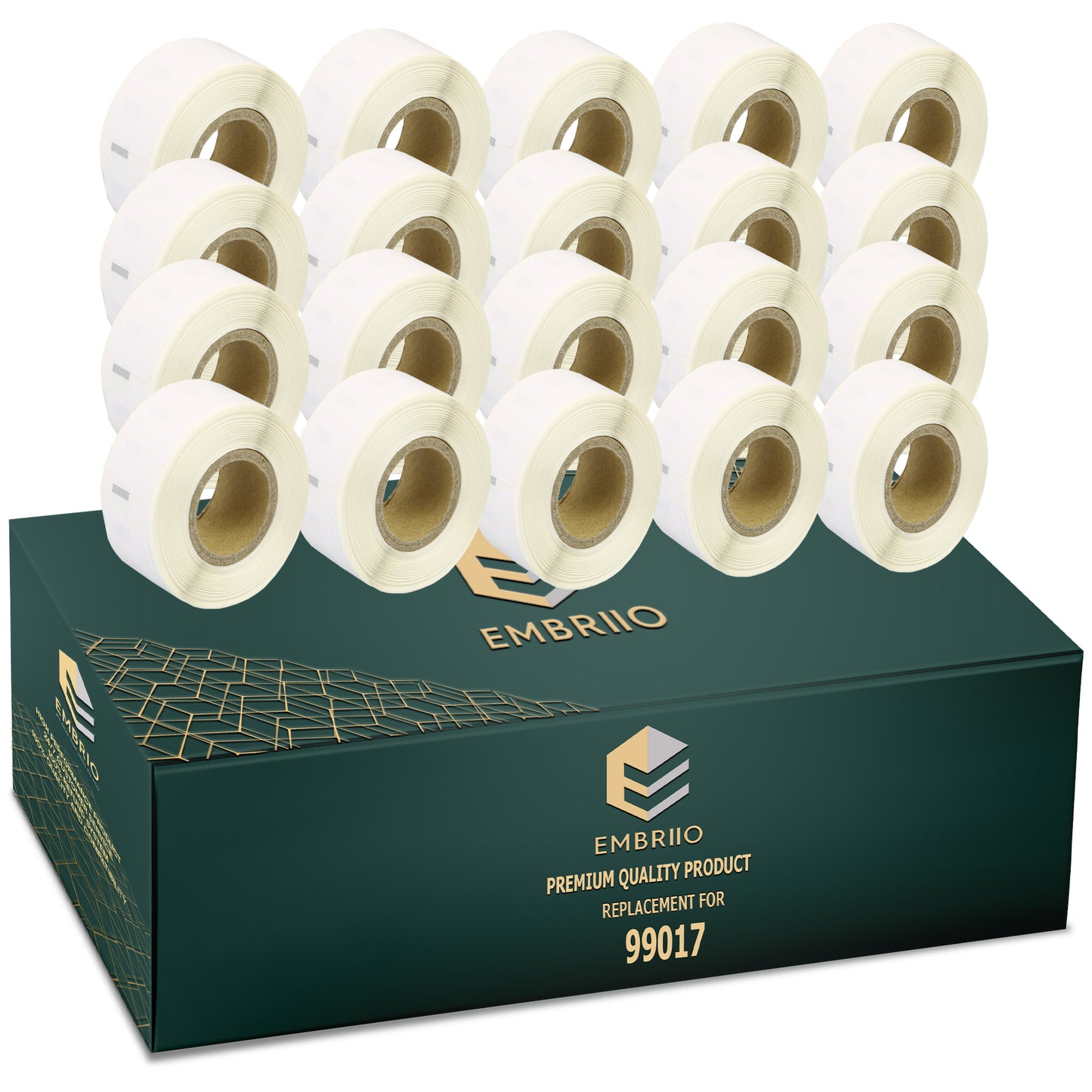 Compatible Dymo 99017 labels - Suspension File Label Rolls - 50mm x 12mm