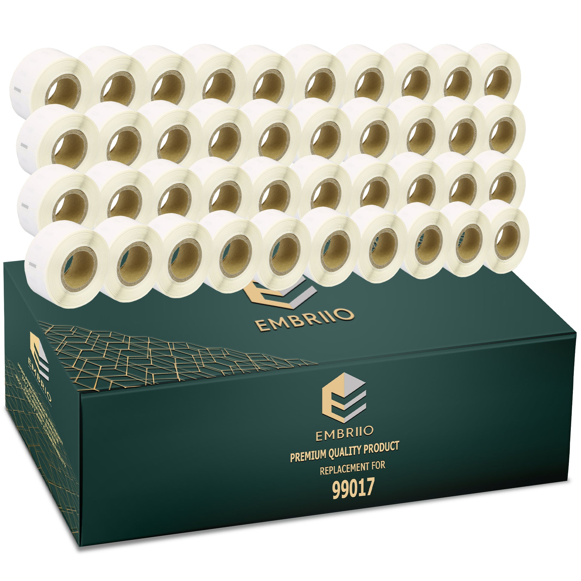 Compatible Dymo 99017 labels - Suspension File Label Rolls - 50mm x 12mm