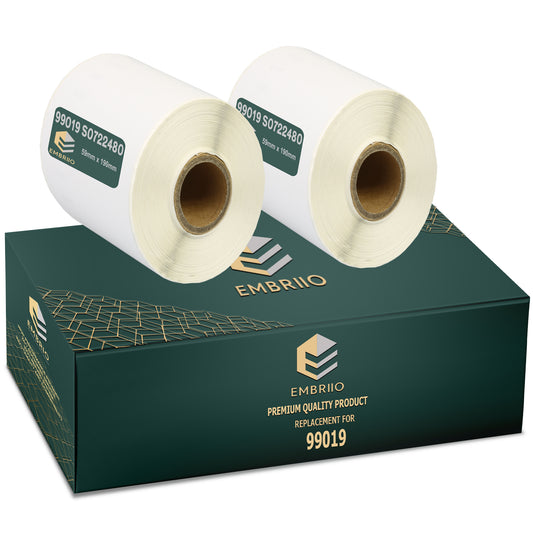 Compatible Dymo 99019 labels - Lever Arch File Label Rolls - 59mm x 190mm