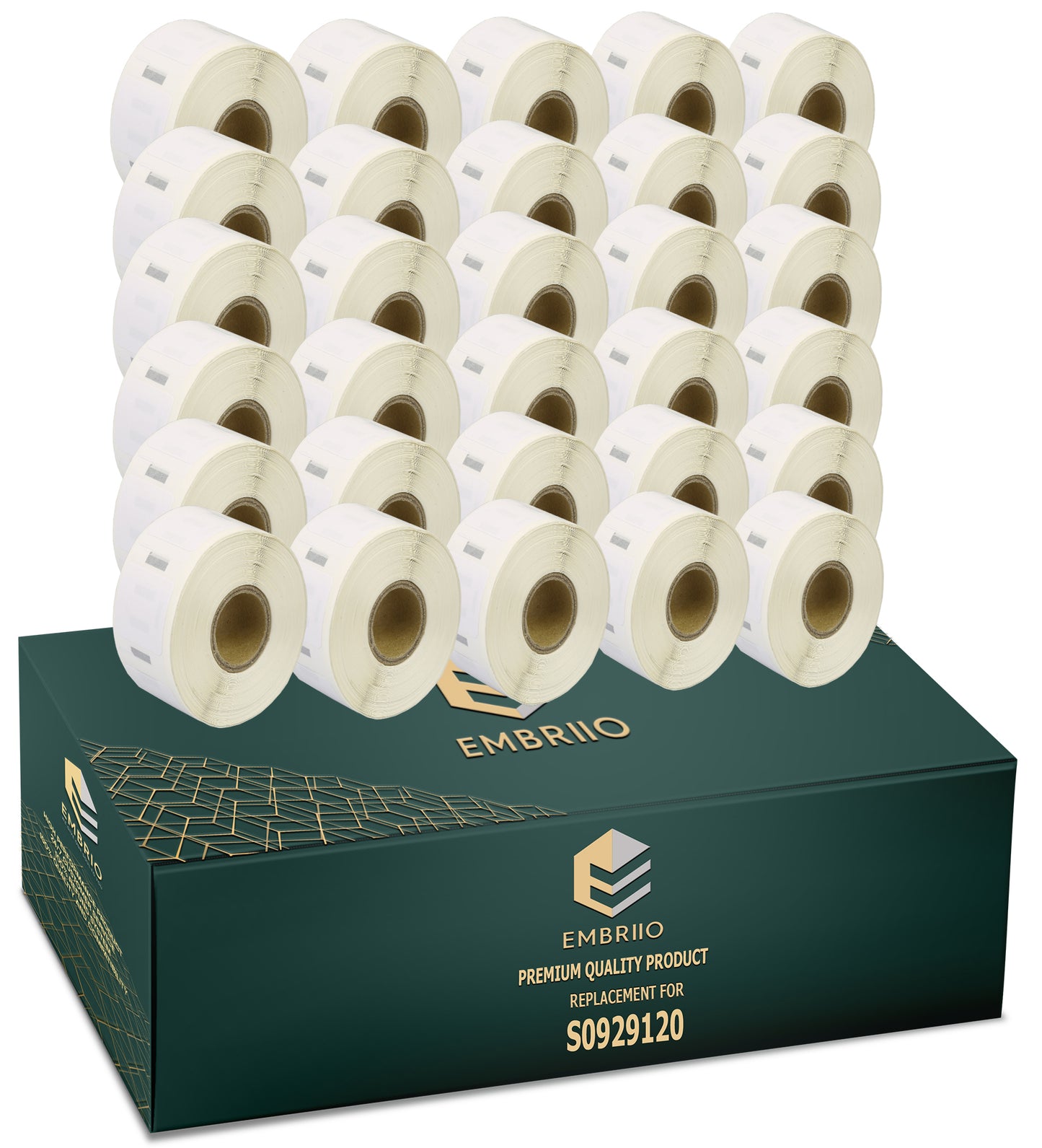 Compatible Dymo S0929120 labels - Removable Label Rolls - 25mm x 25mm
