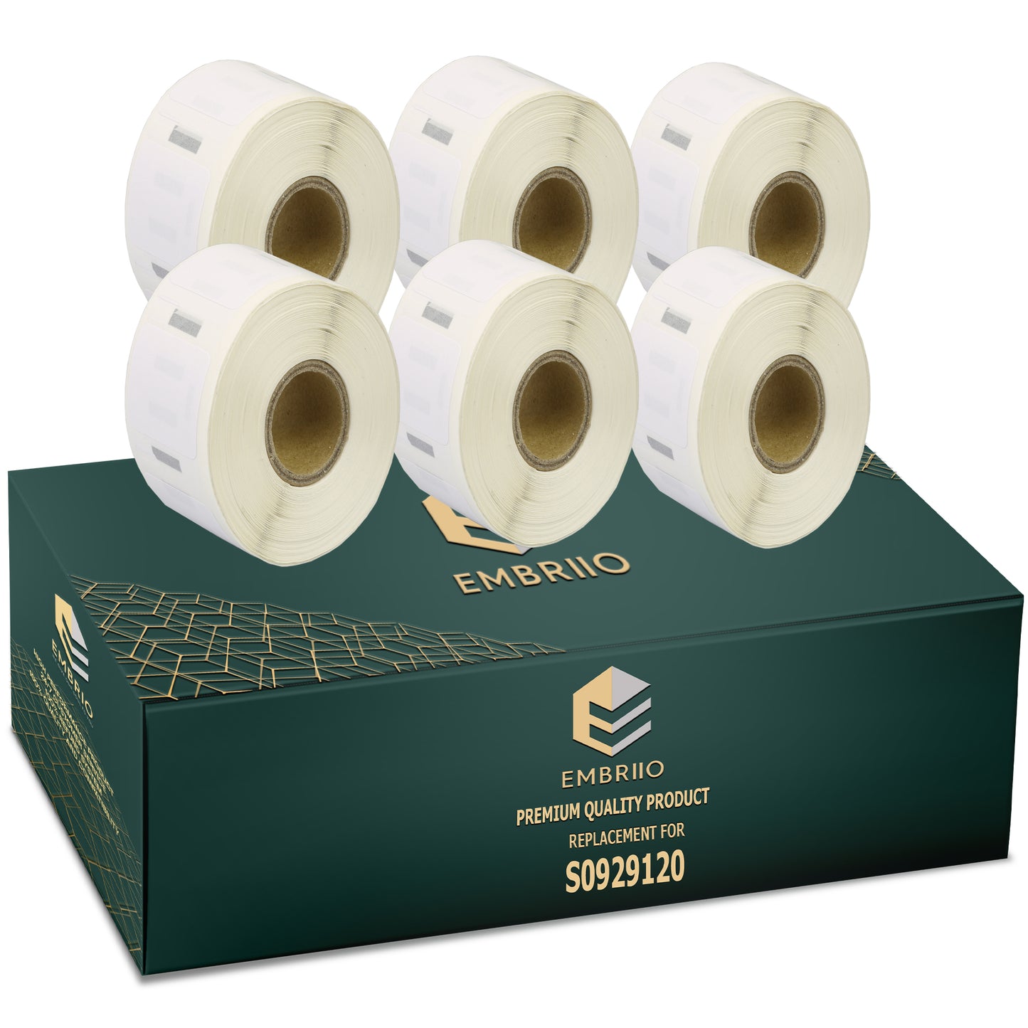 Compatible Dymo S0929120 labels - Removable Label Rolls - 25mm x 25mm