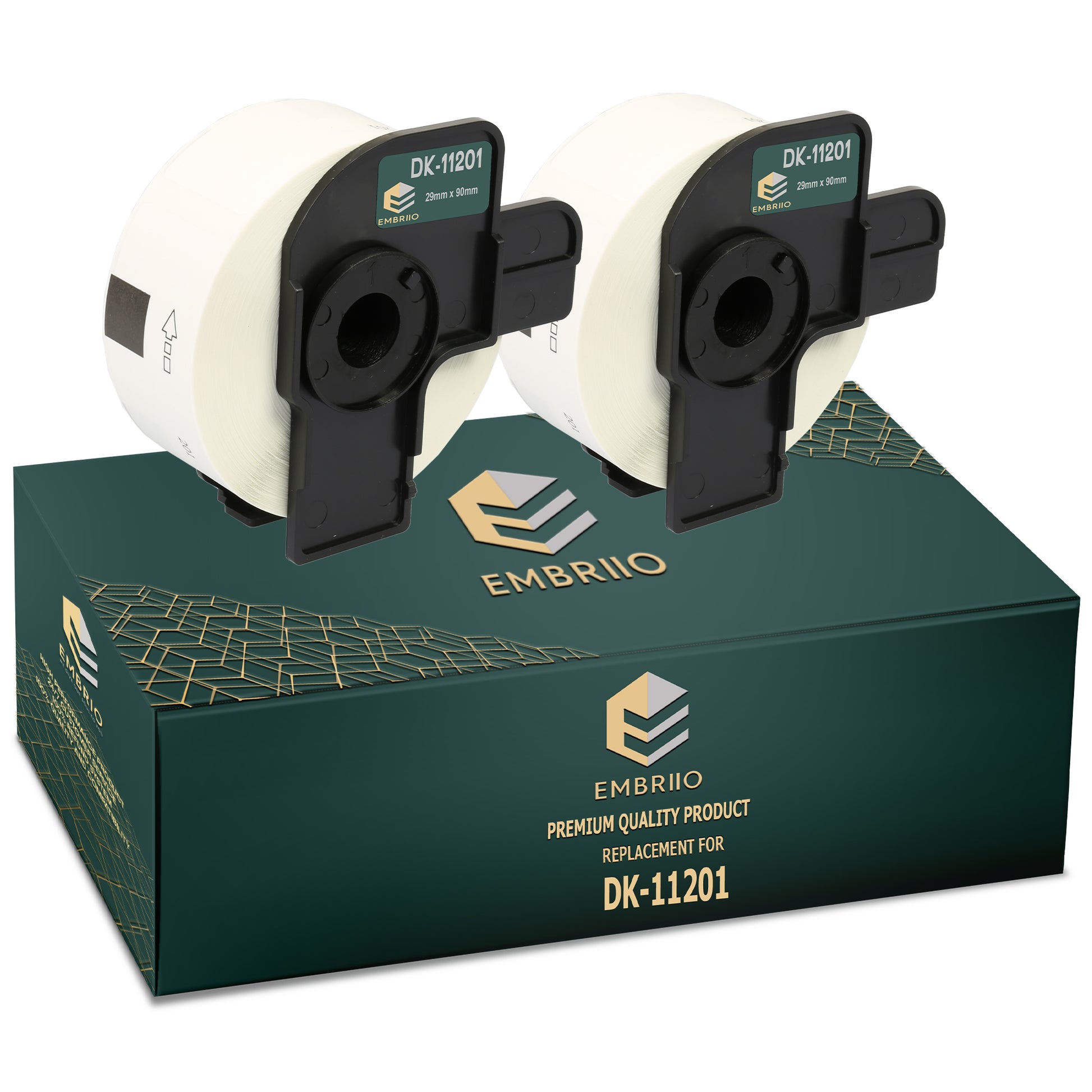 Compatible dk11201 Brother labels - Standard Address Label Rolls - 29mm x 90mm