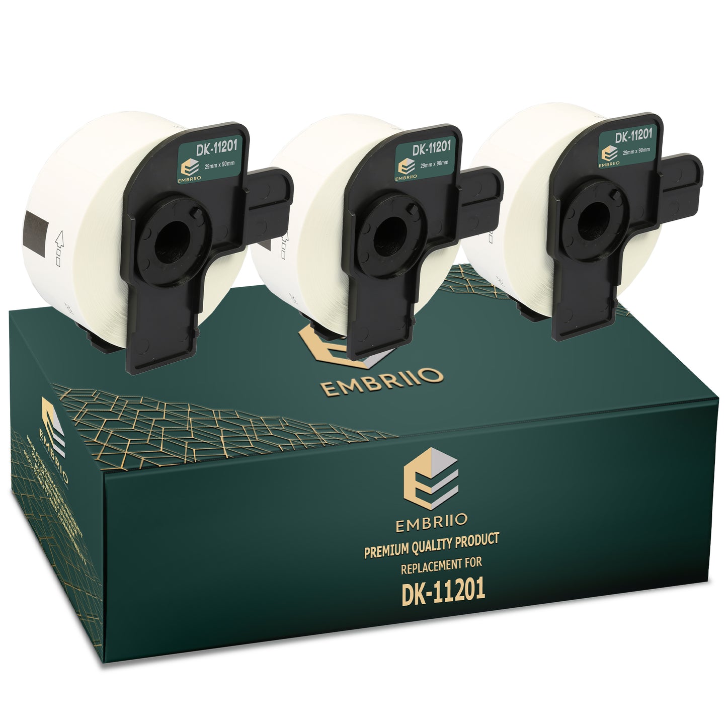 Compatible dk11201 Brother labels - Standard Address Label Rolls - 29mm x 90mm