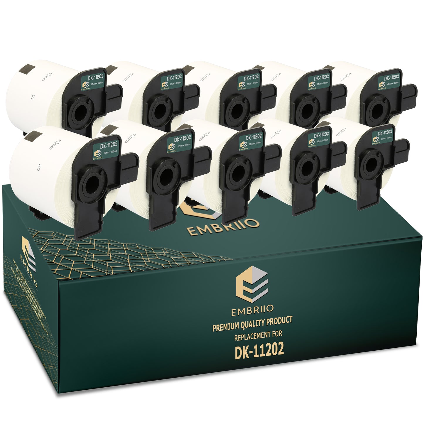 Compatible dk11202 Brother labels - Shipping Label Roll - 62mm x 100mm