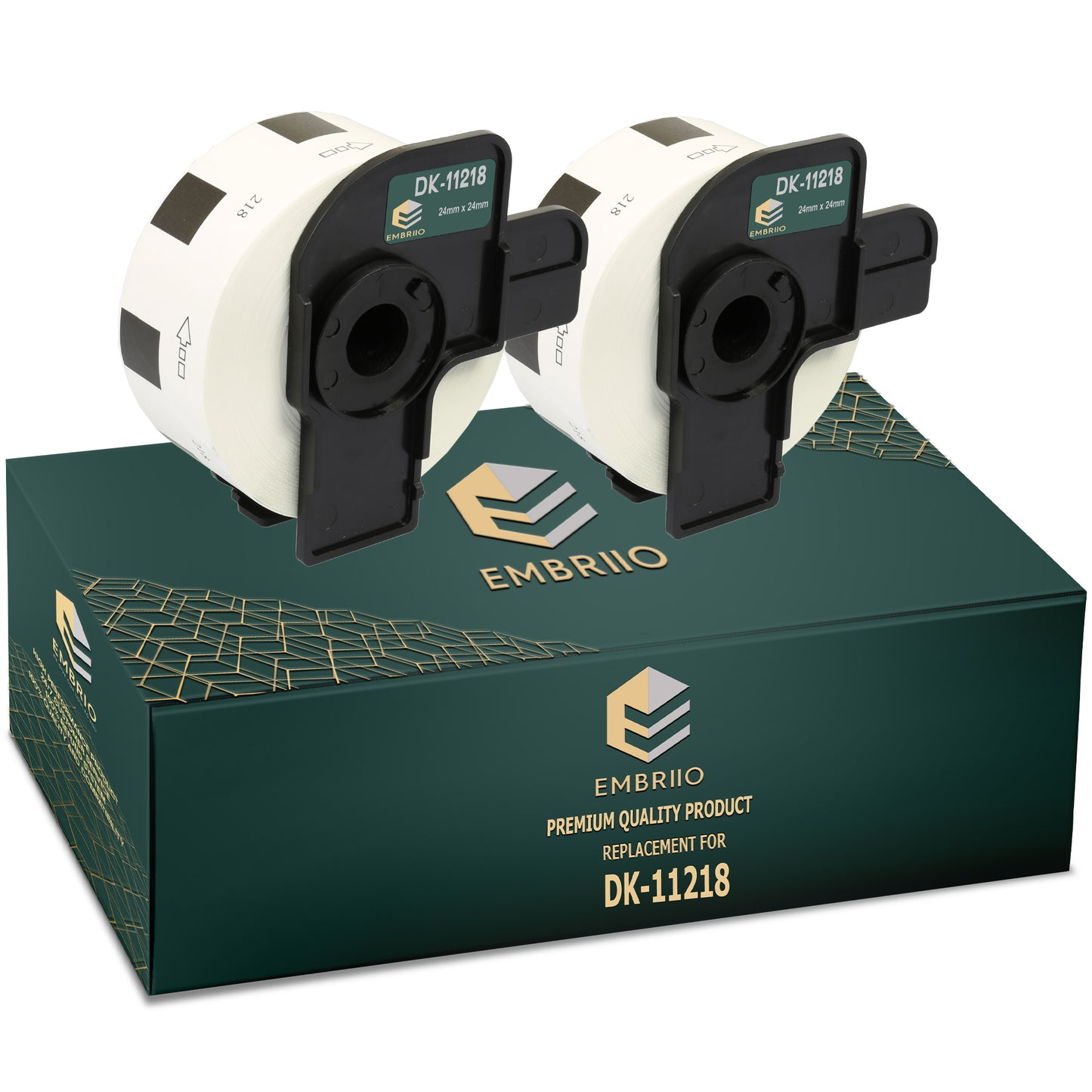 Compatible dk11218 Brother labels - Round Label Rolls - 24mm x 24mm
