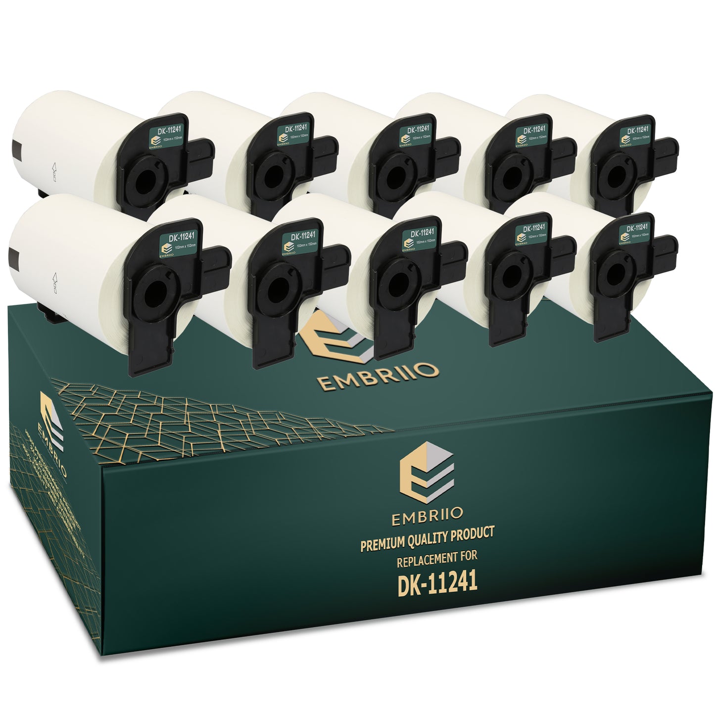 Compatible dk11241 Brother labels - Shipping Label Rolls - 102mm x 152mm