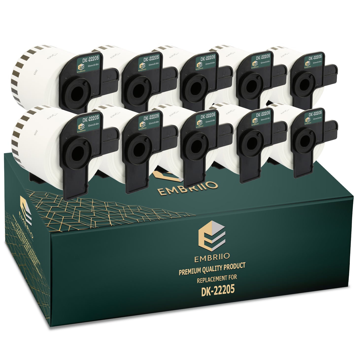 Brother dk-22205 compatible labels - 62mm x 30.48m