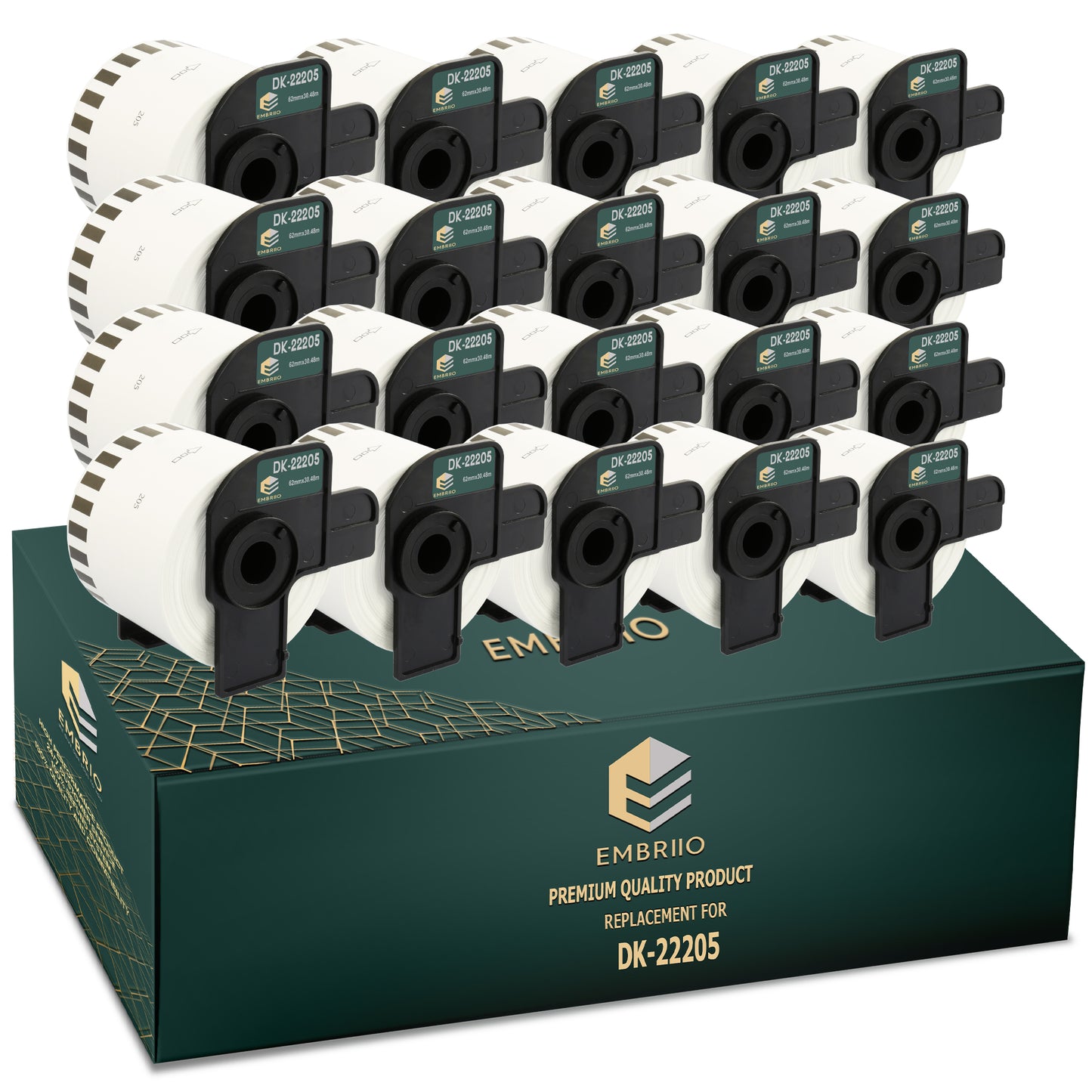 Brother dk-22205 compatible labels - 62mm x 30.48m