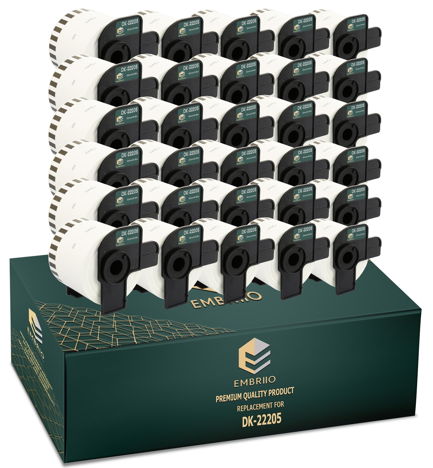 Brother dk-22205 compatible labels - 62mm x 30.48m