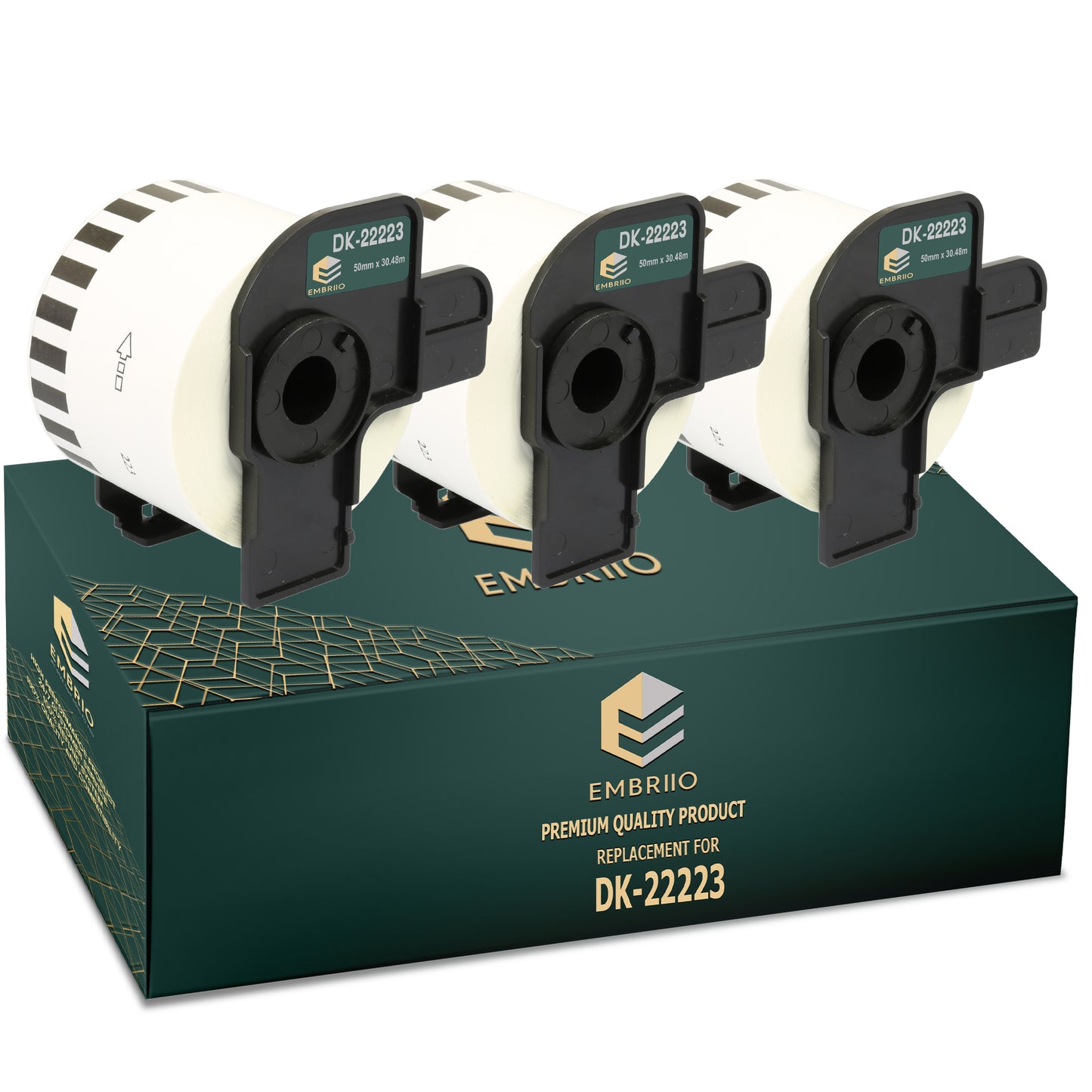Compatible Brother dk22223 labels - 50mm x 30.48m