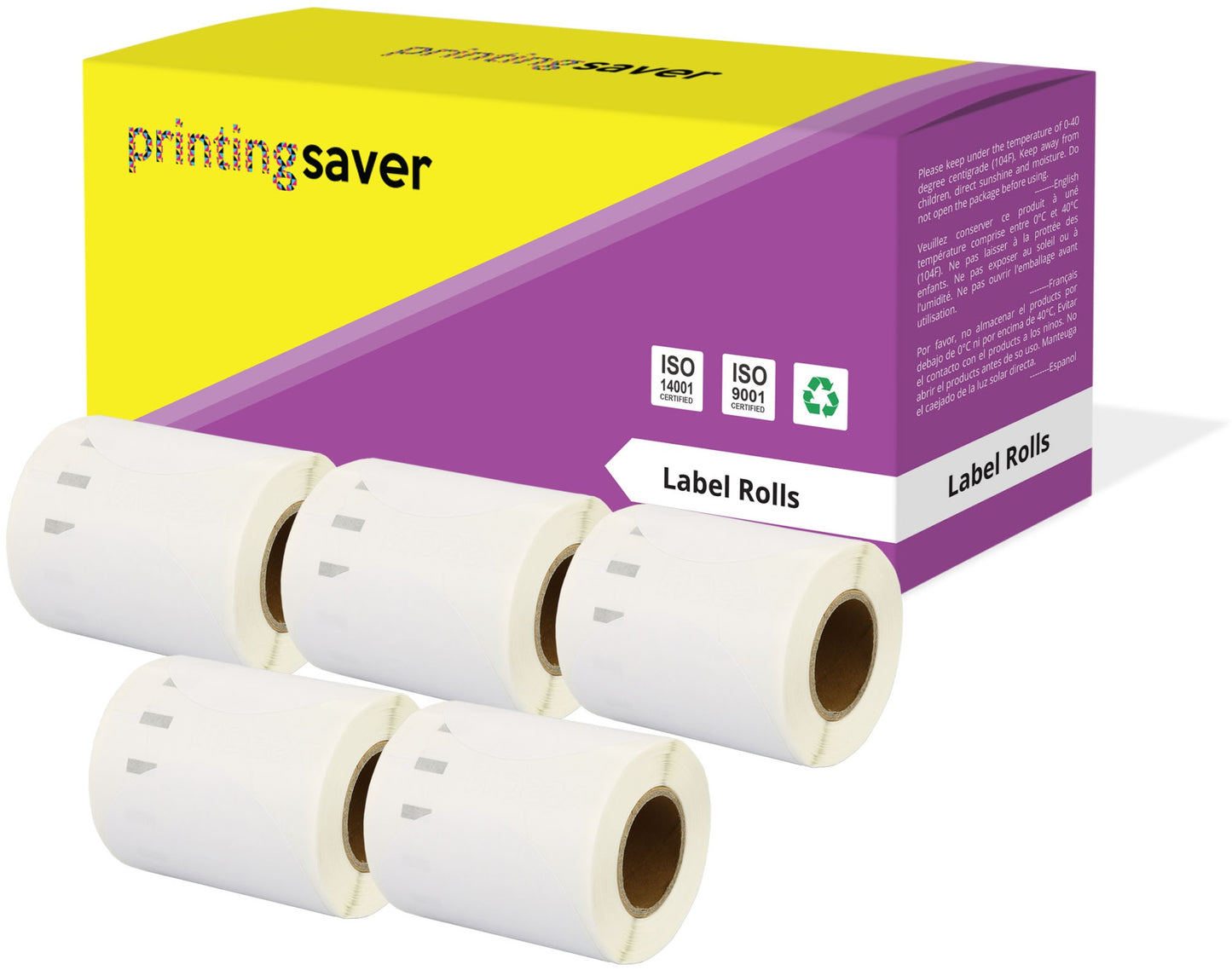 Compatible Roll 14681 S0719250 57mm x 57mm Labels for Dymo LabelWriter 300 320 400 450 Turbo - Printing Saver