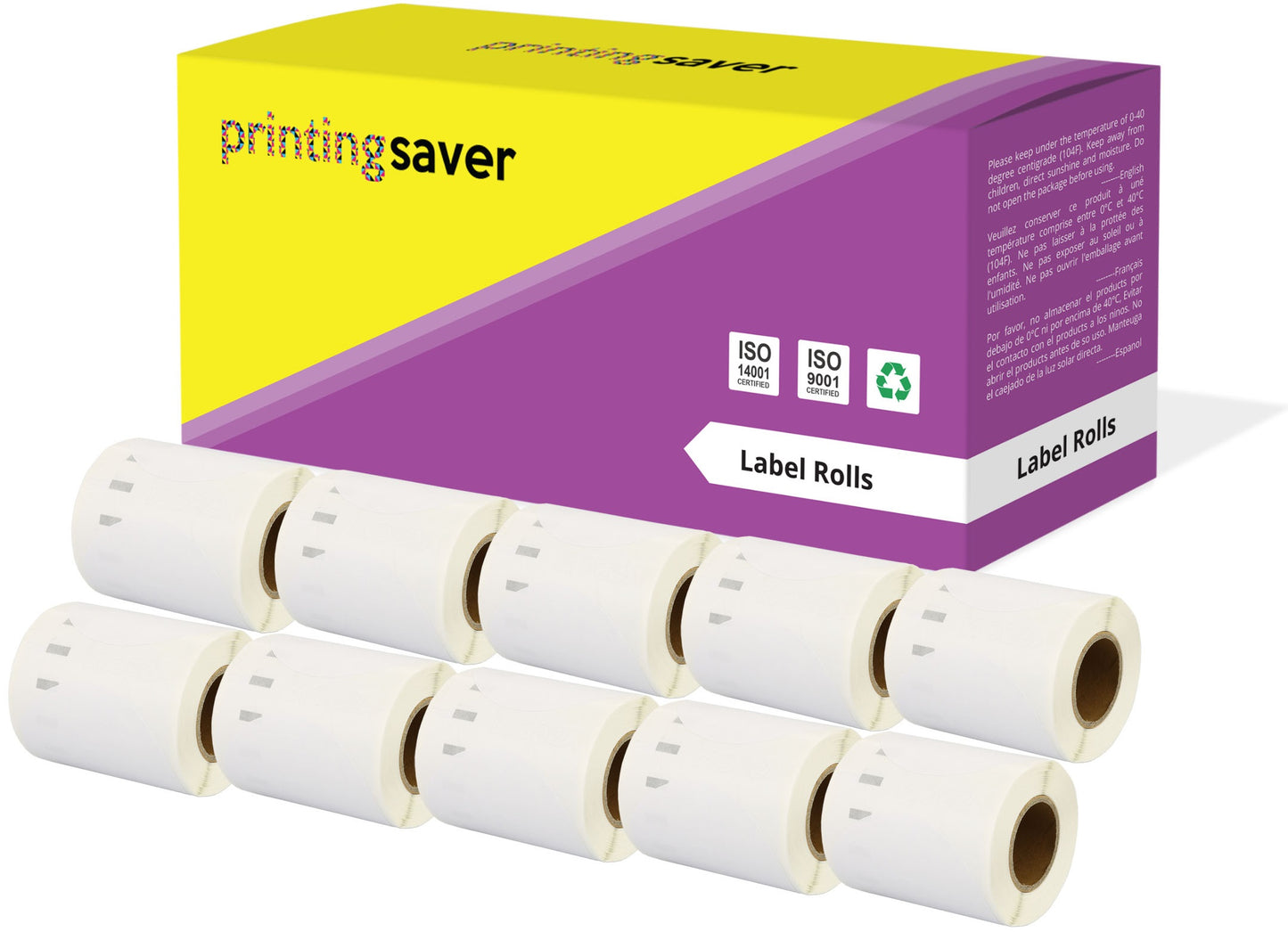 Compatible Roll 14681 S0719250 57mm x 57mm Labels for Dymo LabelWriter 300 320 400 450 Turbo - Printing Saver