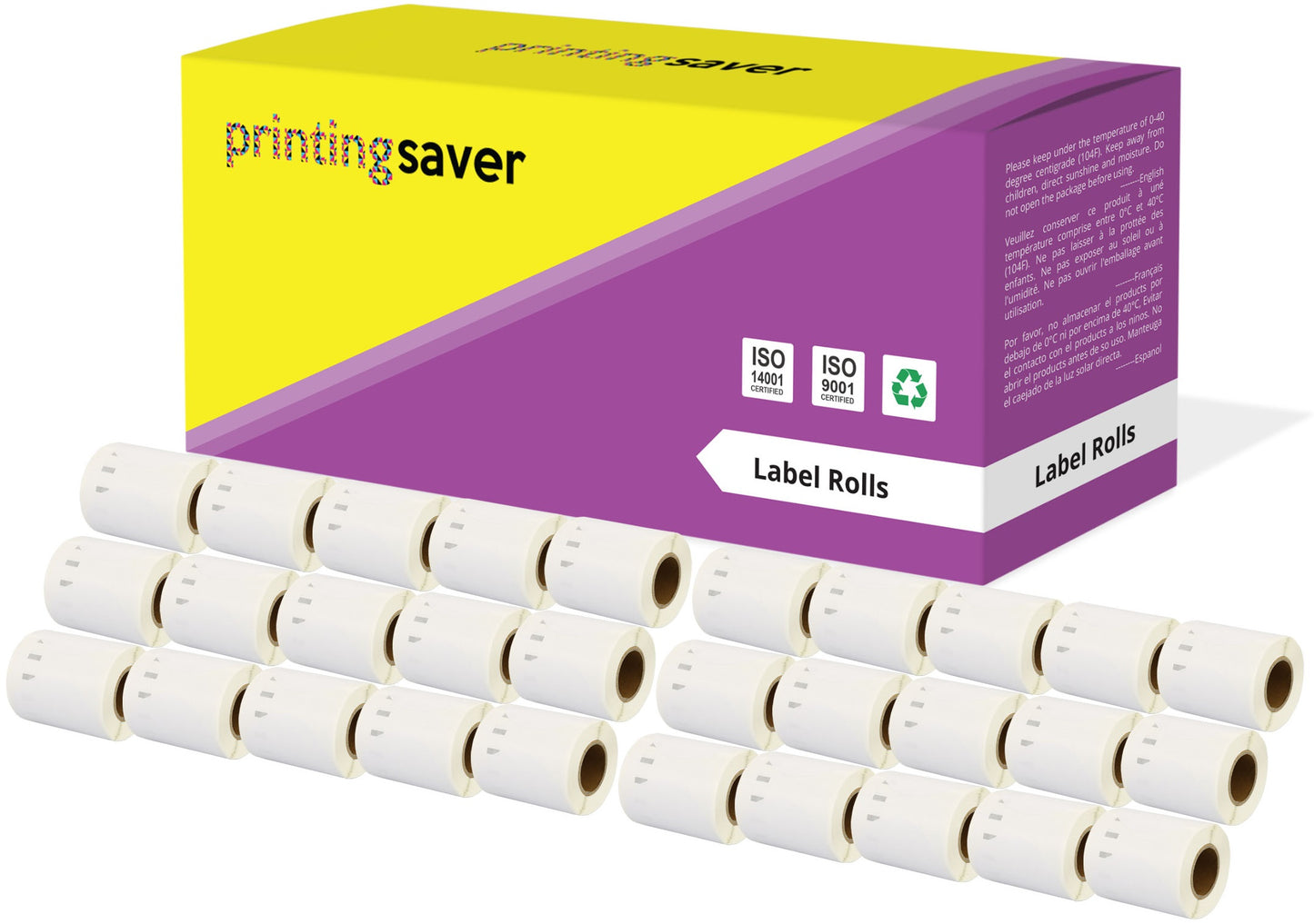 Compatible Roll 14681 S0719250 57mm x 57mm Labels for Dymo LabelWriter 300 320 400 450 Turbo - Printing Saver