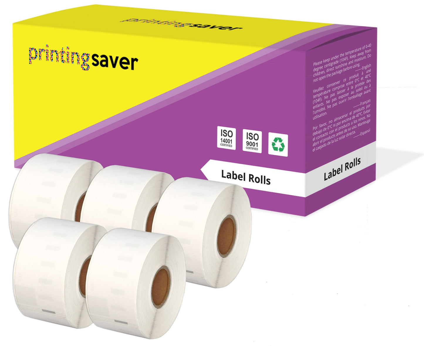 Compatible Roll 99012 S0722400 36mm x 89mm Address Labels for Dymo LabelWriter 450 400 Seiko SLP 450 - Printing Saver