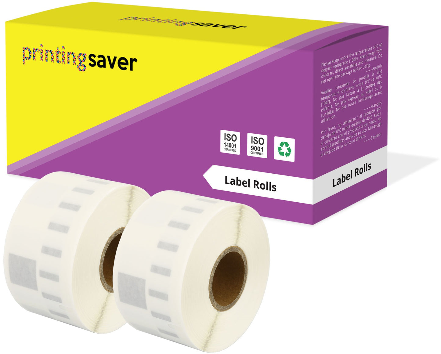 Compatible Roll 99013 S0722410 36mm x 89mm Transparent Address Labels for Dymo LabelWriter 450 400 Seiko SLP 450 - Printing Saver