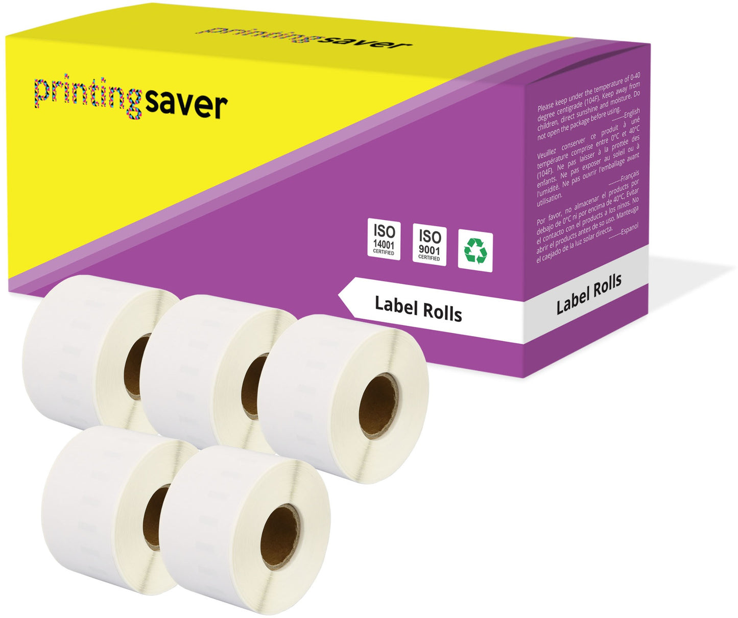 Compatible Roll 99018 S0722470 38mm x 190mm Address Labels for Dymo LabelWriter 300 320 400 450 Turbo - Printing Saver