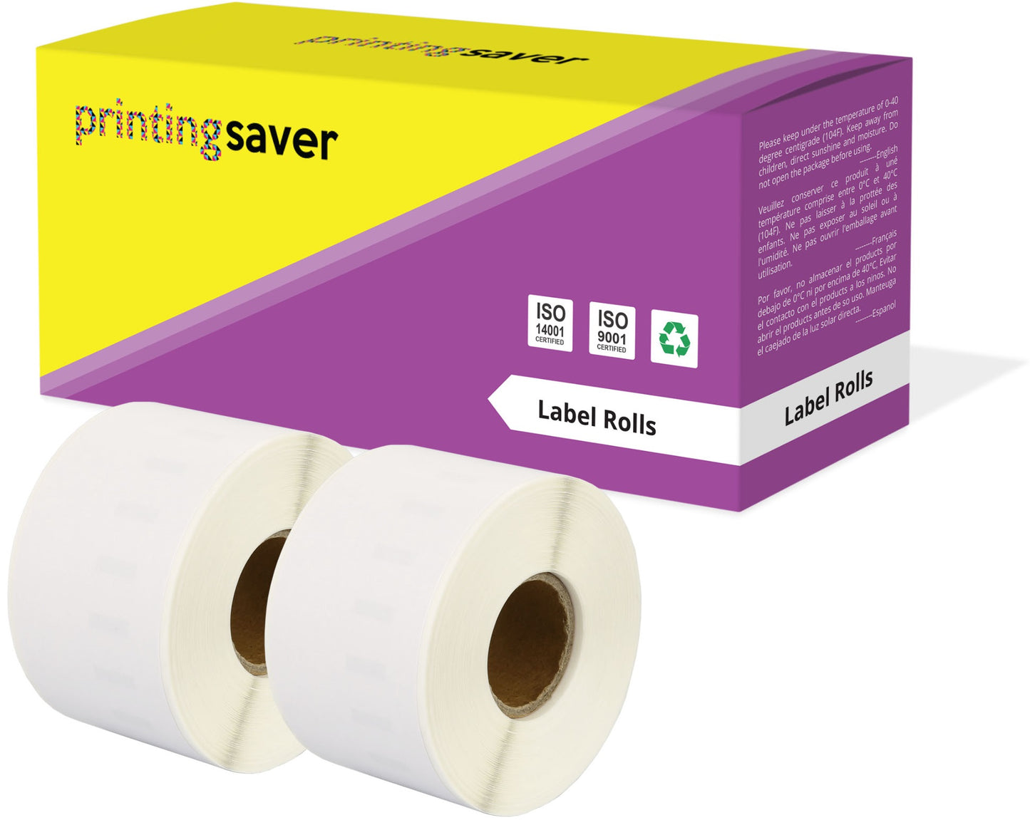 Compatible Roll 99018 S0722470 38mm x 190mm Address Labels for Dymo LabelWriter 300 320 400 450 Turbo - Printing Saver