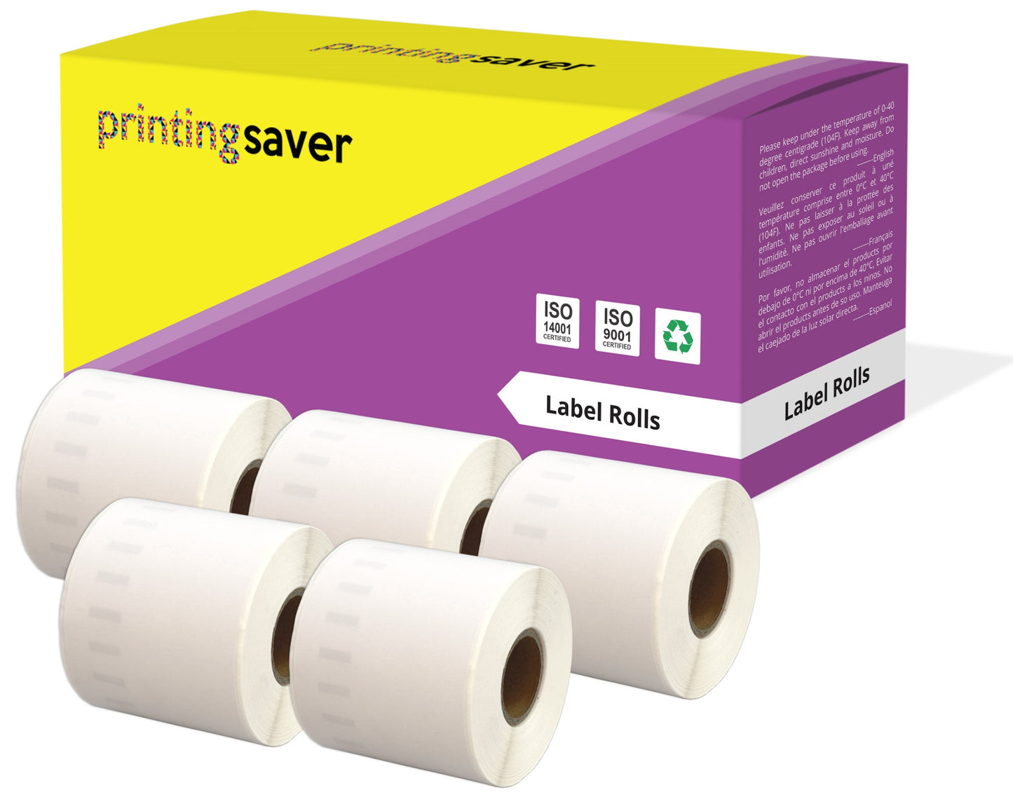 Compatible Roll 99019 S0722480 59mm x 190mm Address Labels for Dymo LabelWriter 300 320 400 450 Turbo - Printing Saver