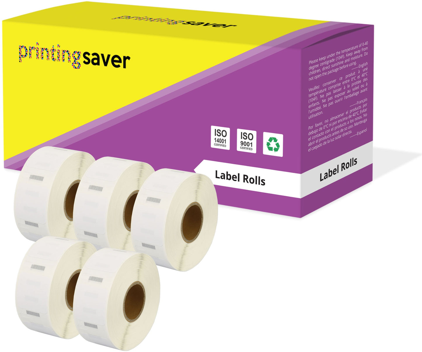 Compatible Roll S0929120 25mm x 25mm Labels for Dymo LabelWriter 300 320 400 450 Turbo - Printing Saver
