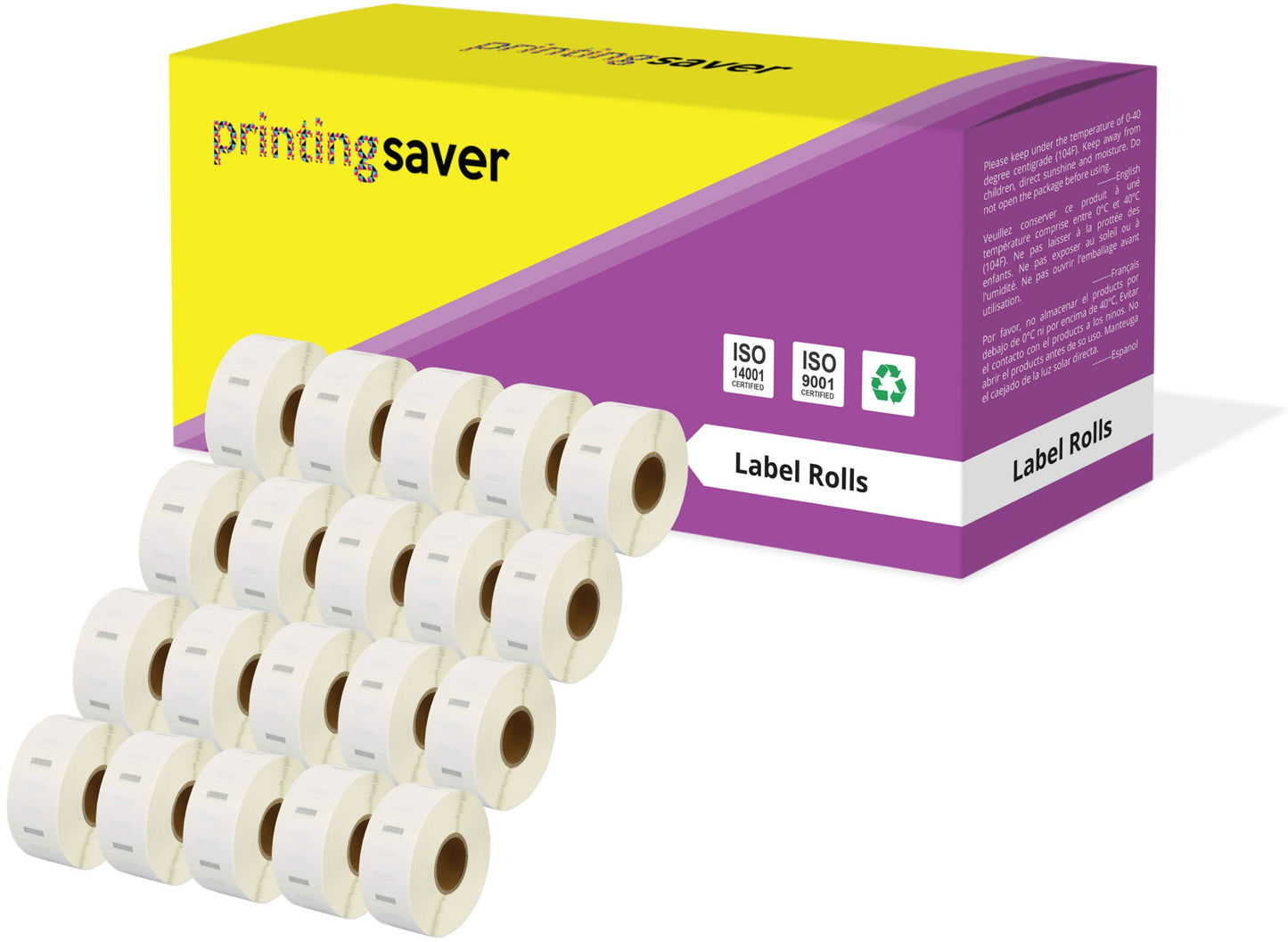 Compatible Roll S0929120 25mm x 25mm Labels for Dymo LabelWriter 300 320 400 450 Turbo - Printing Saver