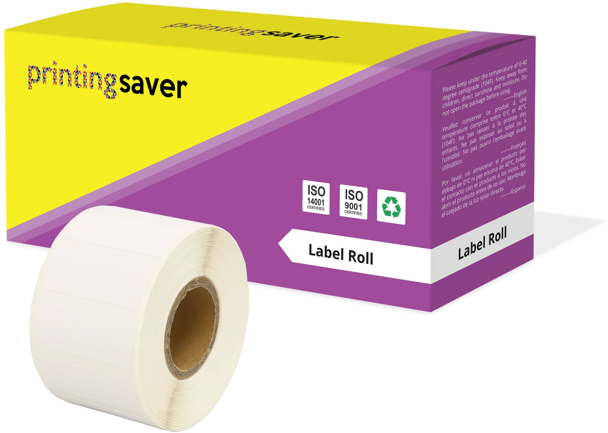Compatible Roll 35mm x 14mm White Direct Thermal Labels for Zebra GK420d ZD420 TLP 2844 Citizen CL-S521 - Printing Saver