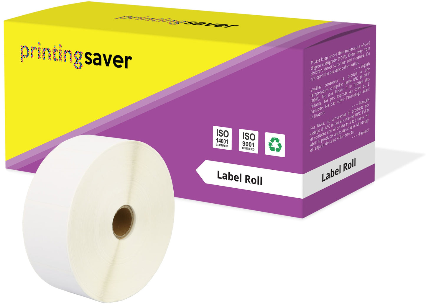 Compatible Roll 50mm x 52mm White Direct Thermal Labels for Zebra GK420d ZD420 TLP 2844 Citizen CL-S521 - Printing Saver