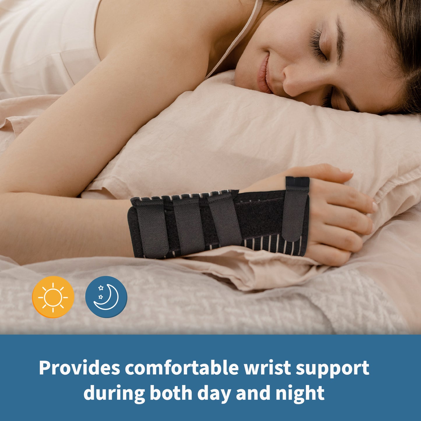 Direct Wrist Support Splint Brace for Right Hand,Support and Tendonitis Arthritis Pain Relief - for Men and Women (Right Hand)