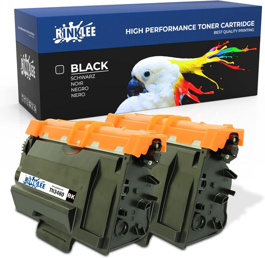 Toner Cartridges Replacement for TN-3480 Compatible with Brother MFC-L6900DW HL-L6400DW HL-L5000D HL-L6200DW HL-L5200DW HL-L6300DW MFC-L6800DW HL-L5100DN MFC-L6750DW MFC-L5750DW | 2 Black - Printing Saver