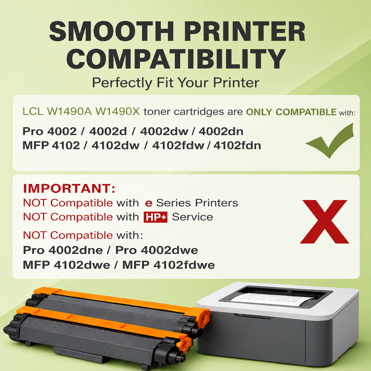 149X Toner Cartridge 2 Pack with Chip High Yield Compatible with W1490X W1490A 149A for LaserJet Pro 4002D 4002DN 4002DW LaserJet MFP 4102DW 4102FDW 4102FDN (2 Black) - Printing Saver