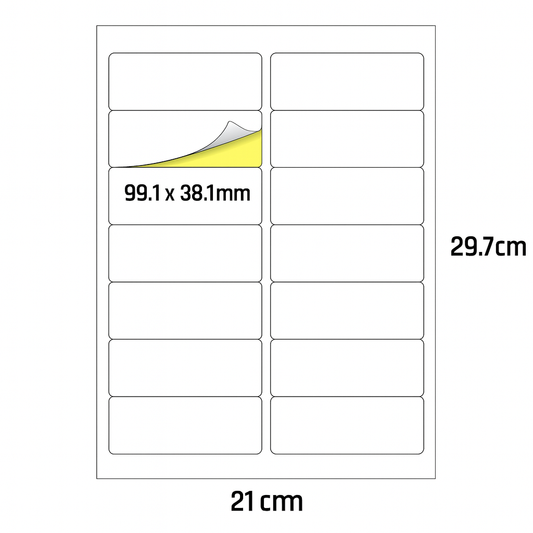 14 Address Labels Per A4 Sheet, 50 Sheets Label, Self Adhesive Mailing Printer Shipping Label for Inkjet and Laser Printers, Printable Sticky Sheet Sticker