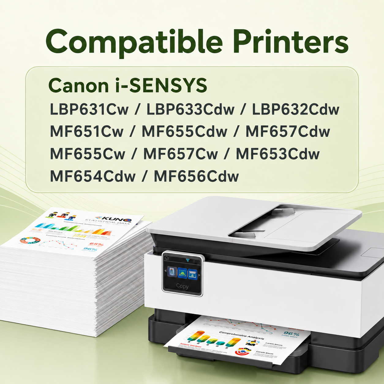 067 CRG-067 Black Toner Cartridge with Chip for Canon Printers