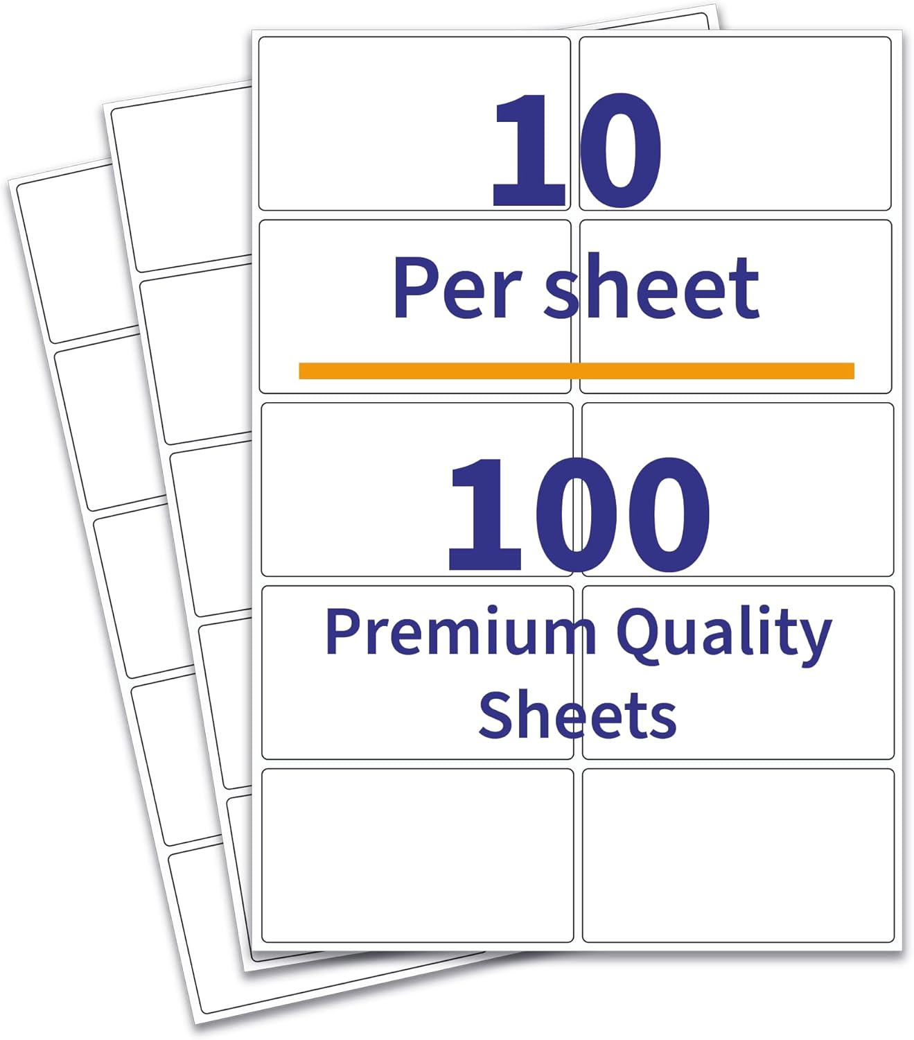 White Matte Address Labels, Self Adhesive Stickers, A4 Sheet, 99.1x57mm, 10 Labels per Sheet, 100 Sheets, for Laser and Inkjet Printing