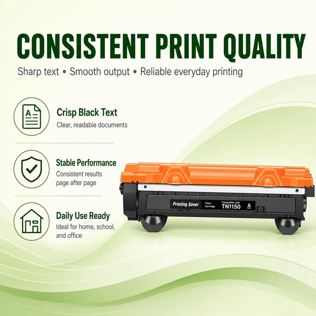 Printing Saver TK-1150 Toner Cartridge for ECOSYS Printers, 1 Pack