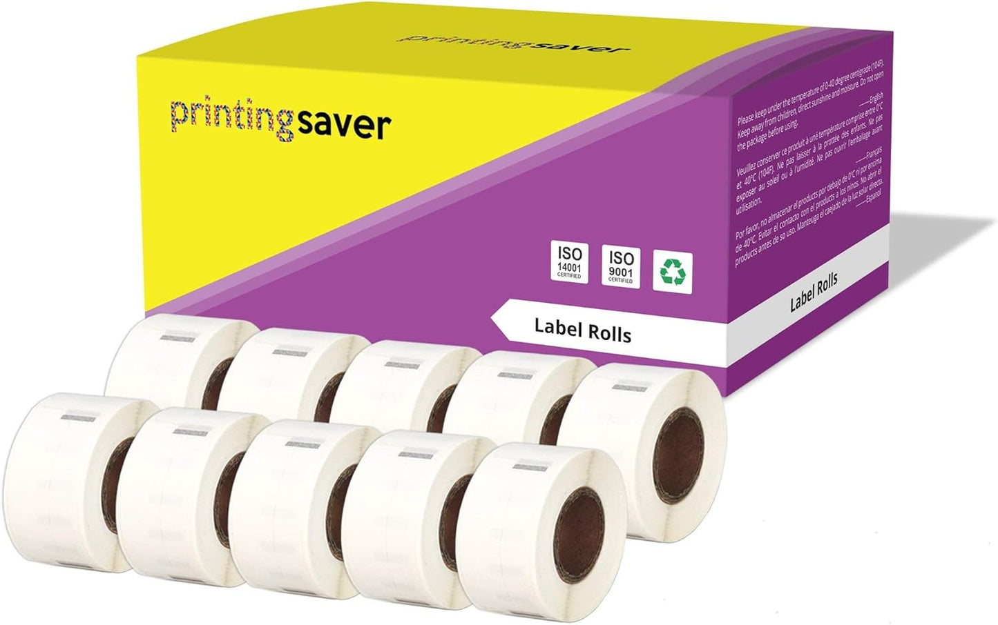 10x 99017 50 x 12 mm Compatible Suspension File Labels Rolls (220 Labels per Roll) for LabelWriter 310 320 330 4XL 400 450 Turbo/Twin Turbo/Duo & Seiko SLP Label Printers