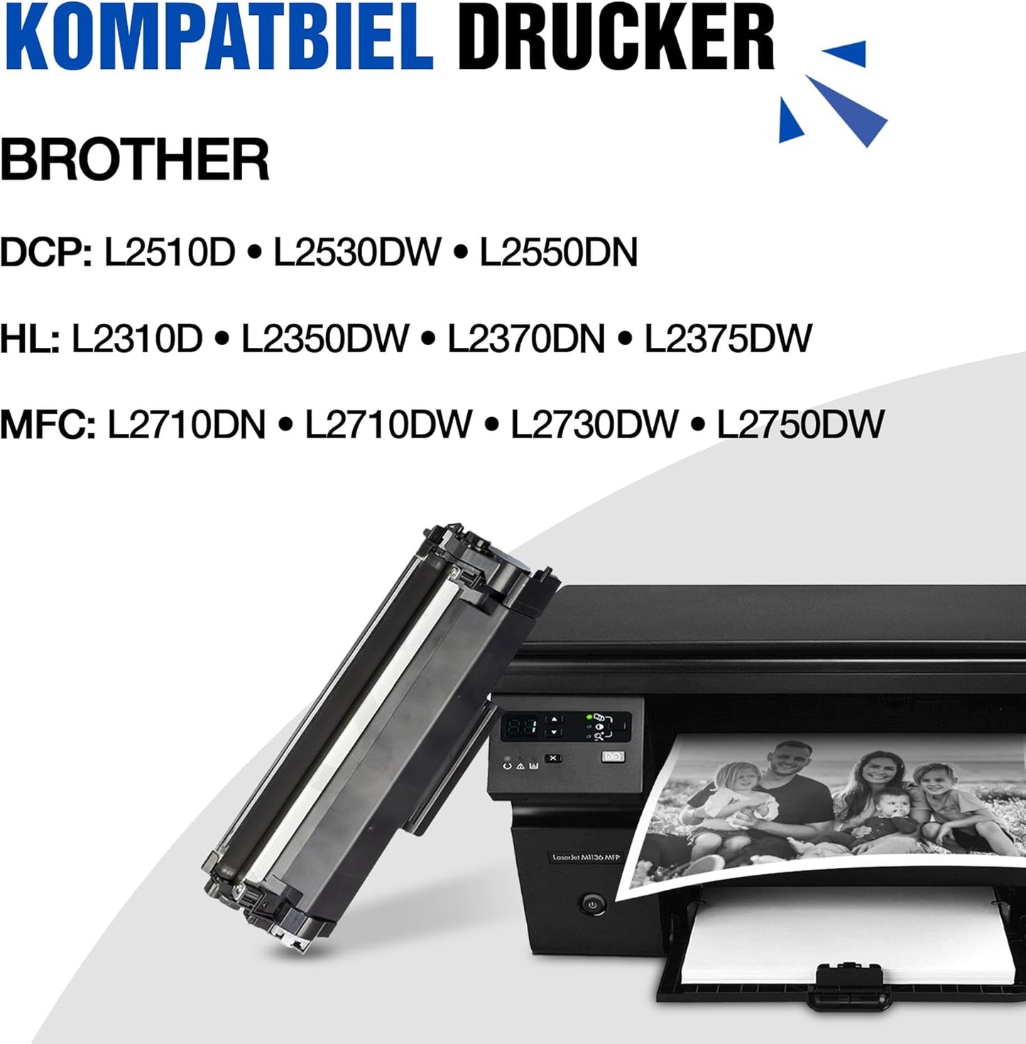 TN 2410 TN 2420 Tonerkartusche Schwarz Kompatibel mit Brother DCP-L2530DW Brother HL-L2350DW Brother MFC-L2710DW Drucker, 2er-Pack - Printing Saver