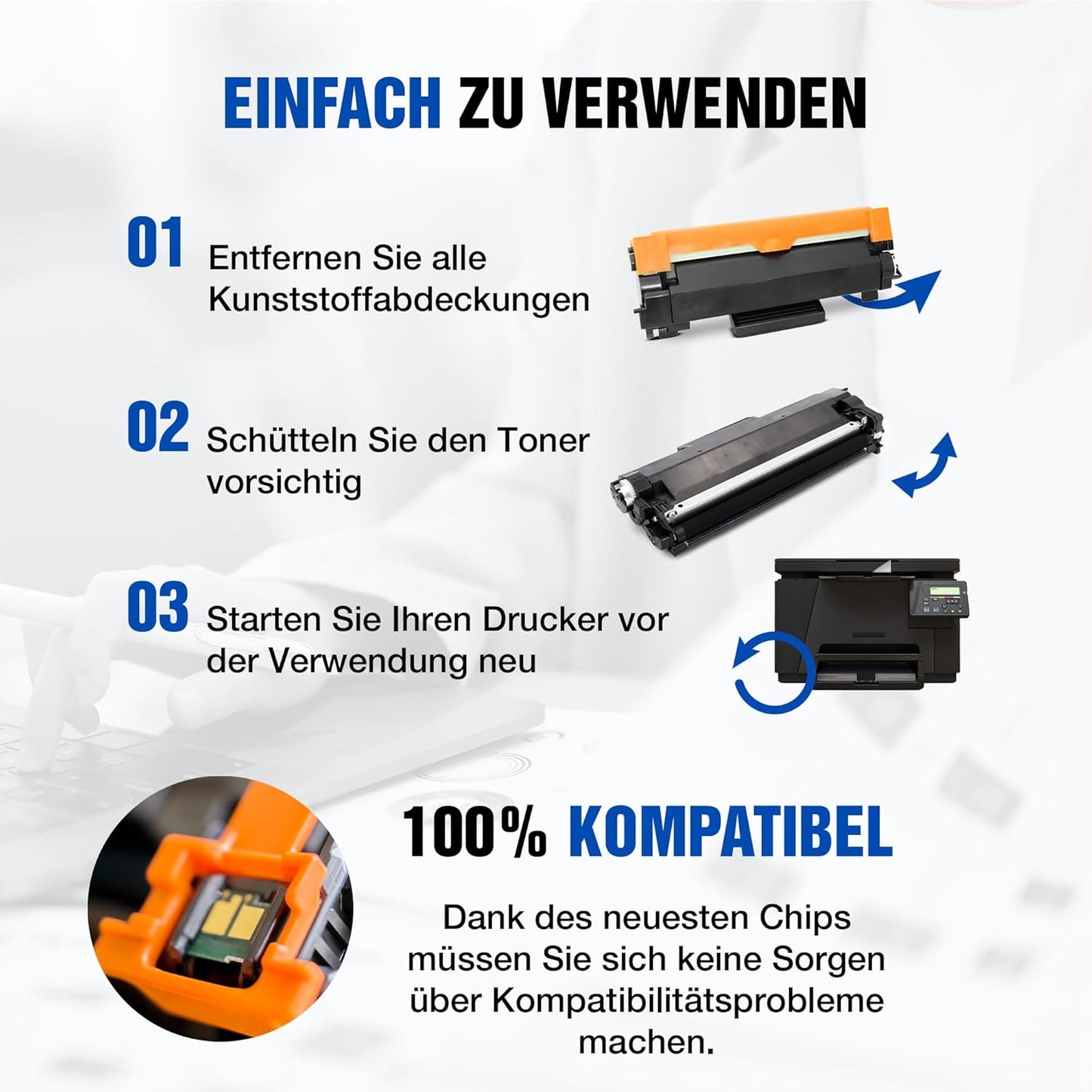 TN 2410 TN 2420 Tonerkartusche Schwarz Kompatibel mit Brother DCP-L2530DW Brother HL-L2350DW Brother MFC-L2710DW Drucker, 2er-Pack - Printing Saver