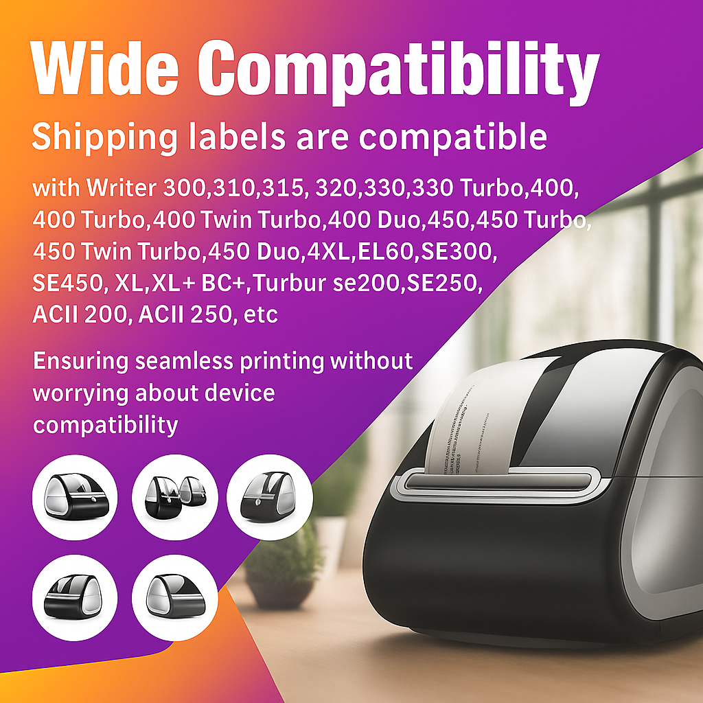 10x 99017 50 x 12 mm Compatible Suspension File Labels Rolls (220 Labels per Roll) for LabelWriter 310 320 330 4XL 400 450 Turbo/Twin Turbo/Duo & Seiko SLP Label Printers