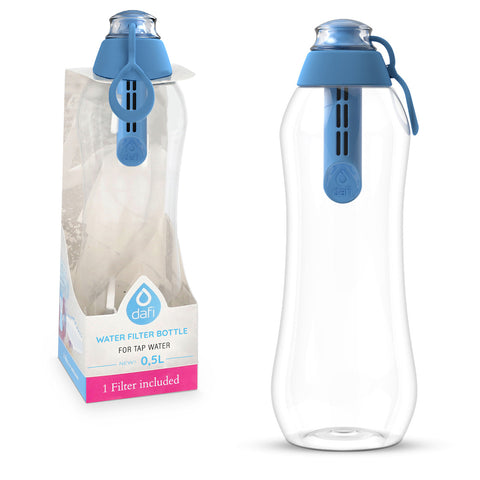 Dafi Filtering Water Bottle 0.5L - Blue