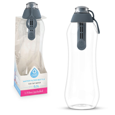 Dafi Filtering Water Bottle 0.5L - Grey