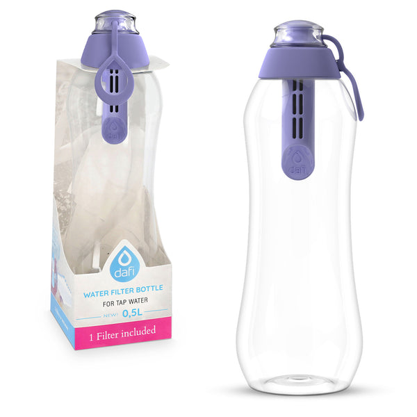 Dafi Filtering Water Bottle 0.5L - Purple