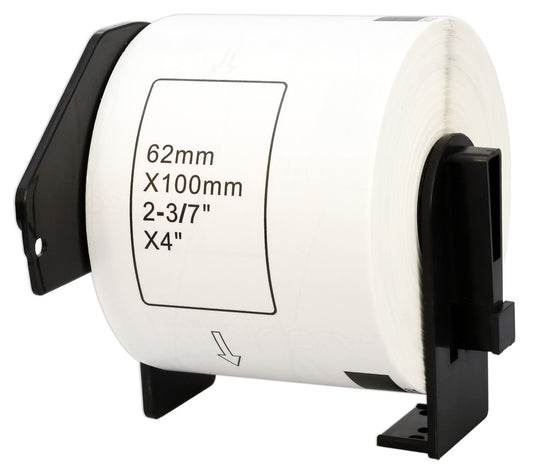 DK-11202 62 x 100 mm Compatible Shipping Labels Roll for Brother P-Touch QL-1100 QL-1060N QL-500 QL-700 QL-800 - Printing Saver