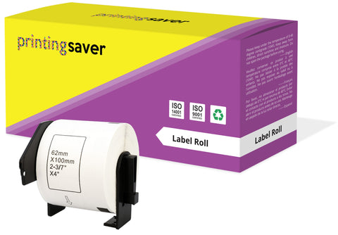 Compatible Roll DK11202 DK-11202 62mm x 100mm Address Labels for Brother P-Touch QL-1050 QL-550 QL-500 QL-570 - Printing Saver