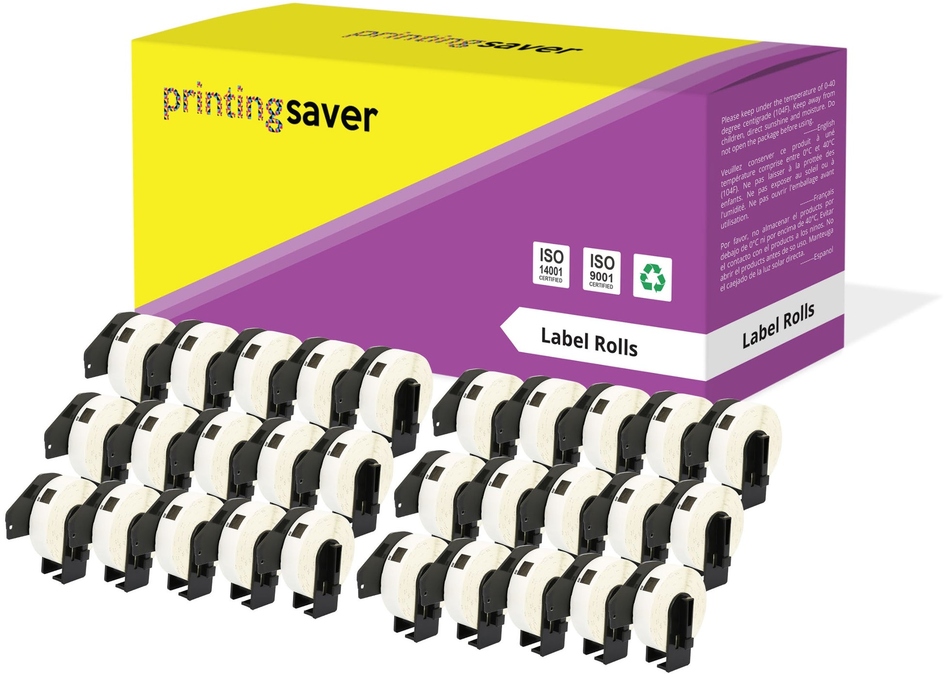 Compatible Roll DK11203 DK-11203 17mm x 87mm File Folder Labels for Brother P-Touch QL-1050 QL-550 QL-500 QL-570 - Printing Saver