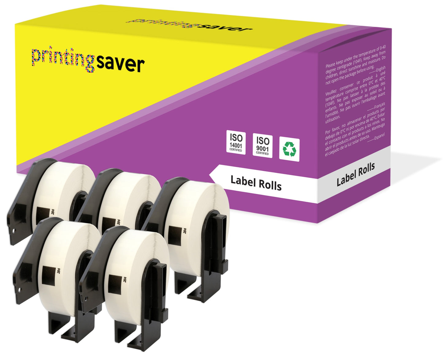 Compatible Roll DK11204 DK-11204 17mm x 54mm Address Labels for Brother P-Touch QL-1050 QL-550 QL-500 QL-570 - Printing Saver