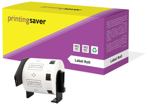 Compatible Roll DK11209 DK-11209 29mm x 62mm Address Labels for Brother P-Touch QL-1050 QL-550 QL-500 QL-570 - Printing Saver