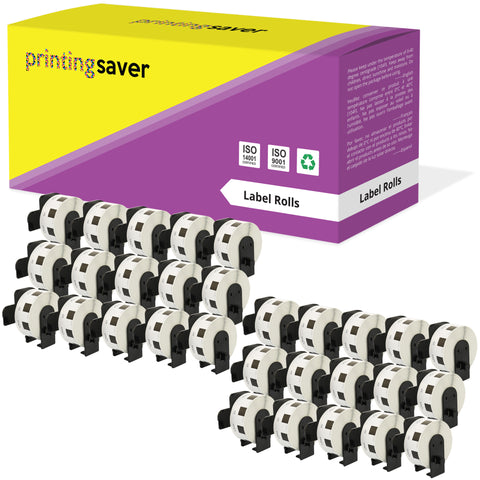 Compatible Roll DK11221 DK-11221 23mm x 23mm Square Labels for Brother P-Touch - Printing Saver