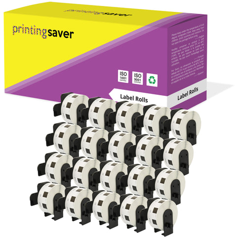 Compatible Roll DK11221 DK-11221 23mm x 23mm Square Labels for Brother P-Touch - Printing Saver