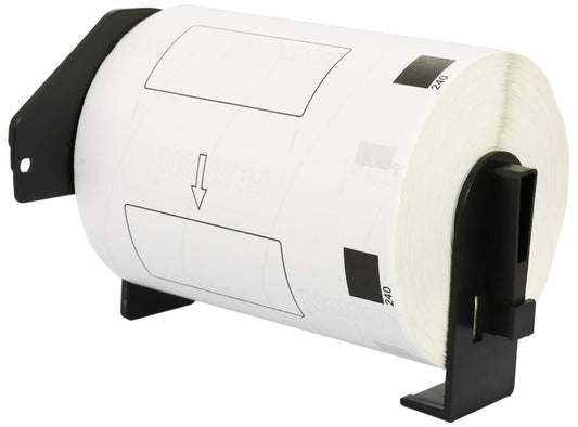 DK-11240 102 x 51 mm Compatible Barcode Labels Roll for Brother P-Touch QL-1050, QL-1050N, QL-1060N, QL-1100, QL-1110NWB - Printing Saver
