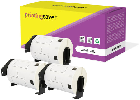 Compatible Roll DK11240 DK-11240 102mm x 51mm Barcode Labels for Brother P-Touch QL-1050 QL-1050N QL-1060N QL-1100 QL-1110NWB - Printing Saver