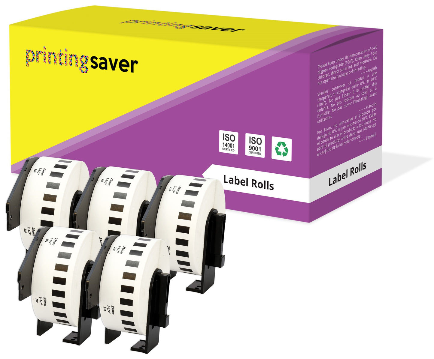 Compatible Roll DK22210 DK-22210 29mm x 30.48m Continuous Address Labels for Brother P-Touch QL-1050 QL-550 QL-500 QL-570 - Printing Saver
